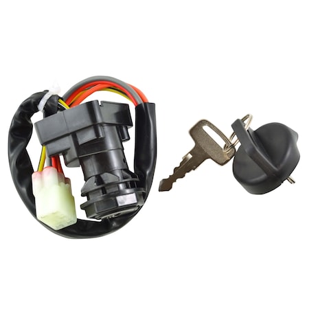 Rmstator 3-Position Ignition Key Switch for Suzuki Eiger LTA LTF 400 450 500 750 KingQuad 2002-2022, # 37110 RM05029